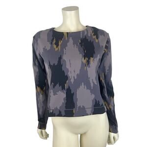 Lululemon Take the Moment Long Sleeve Sweatshirt Size M L Camo Robert Geller